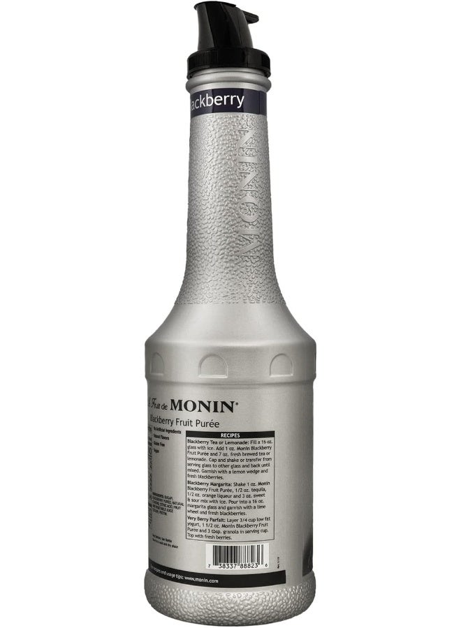 Monin - Blackberry Purée | Premium Purée for Cocktails, Smoothies & More | Clean Label with No Artificial Flavors, No Artificial Preservatives (BPA-Free Plastic Bottle, 1 Liter) - Image 3
